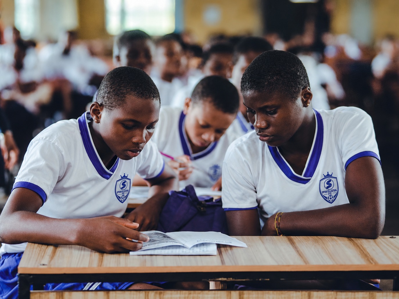Sportellectual FC students studying together
