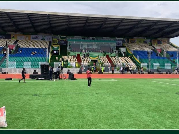 Sports arena and event setup